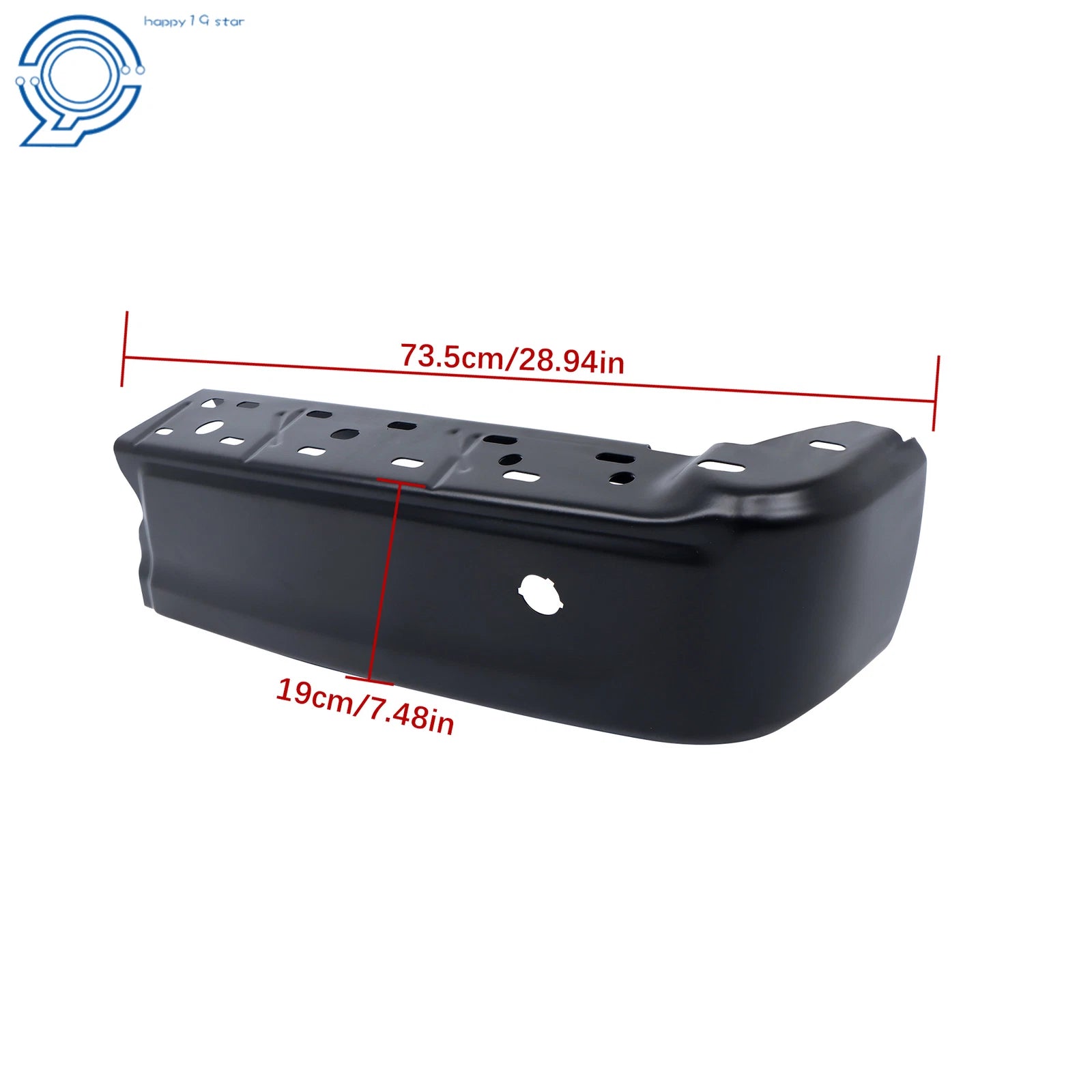 Passenger Side Steel Rear Bumper End Cap for Ford F150 (2021–2023)