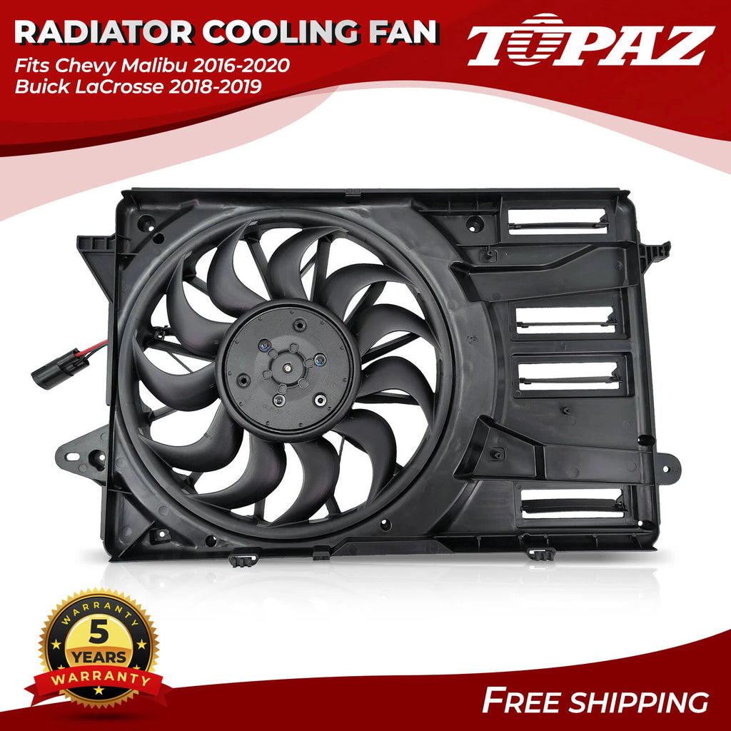 Radiator Cooling Fan Assembly for Chevy Malibu (2016–2020) Buick LaCrosse (2018–2019)