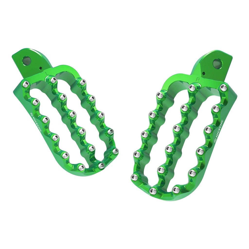 Set of 2 Aluminum Foot Pegs for Kawasaki KLR650 (1987–2024)
