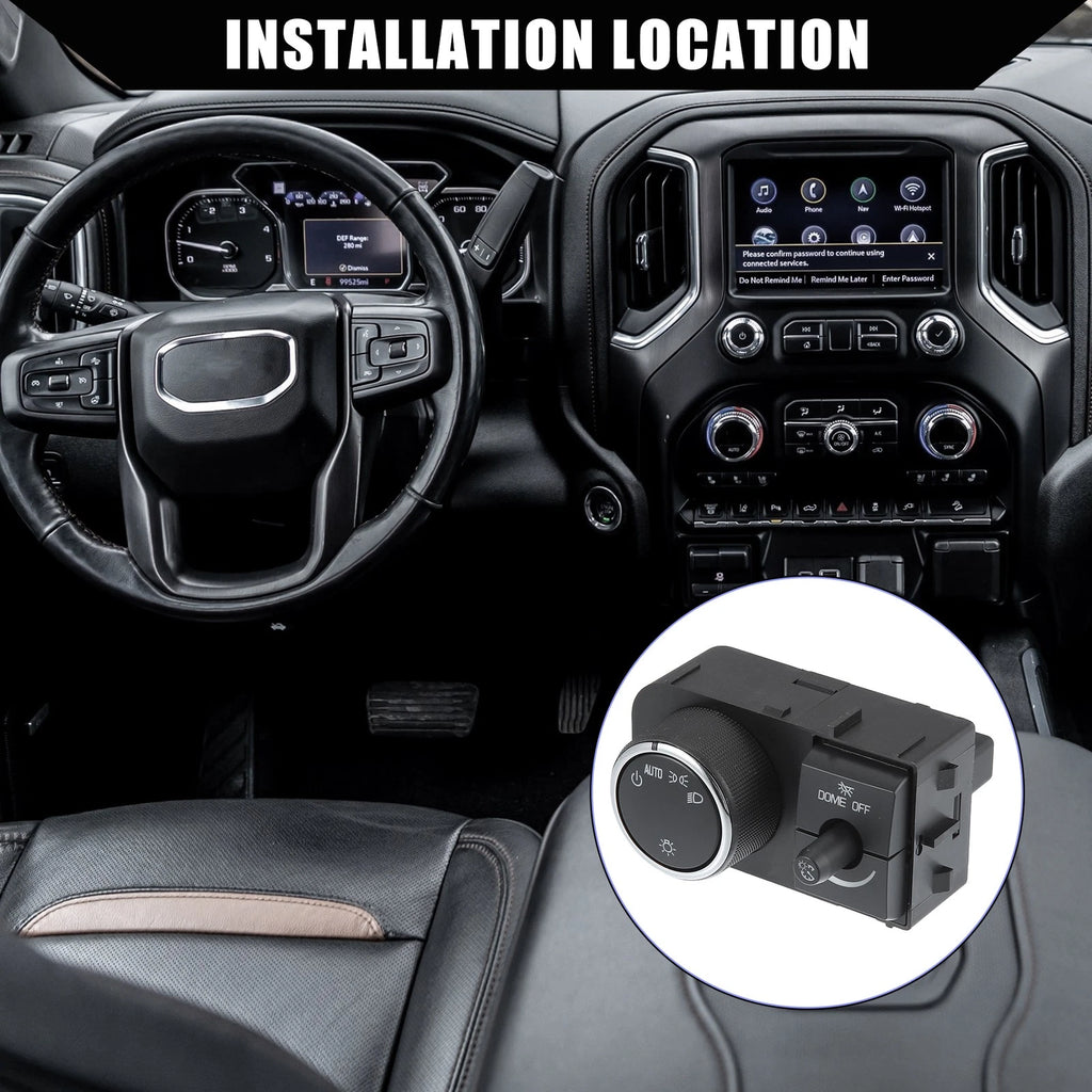Front Car Headlight Switch Replacement for Chevy GMC (No. 25858426)