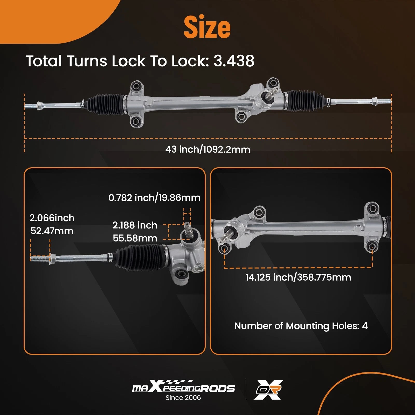 Power Steering Rack and Pinion for Toyota Corolla (2009–2013)