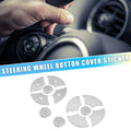 Steering Wheel Button Covers for Mercedes-Benz ABS Silver Tone 12 x Pieces