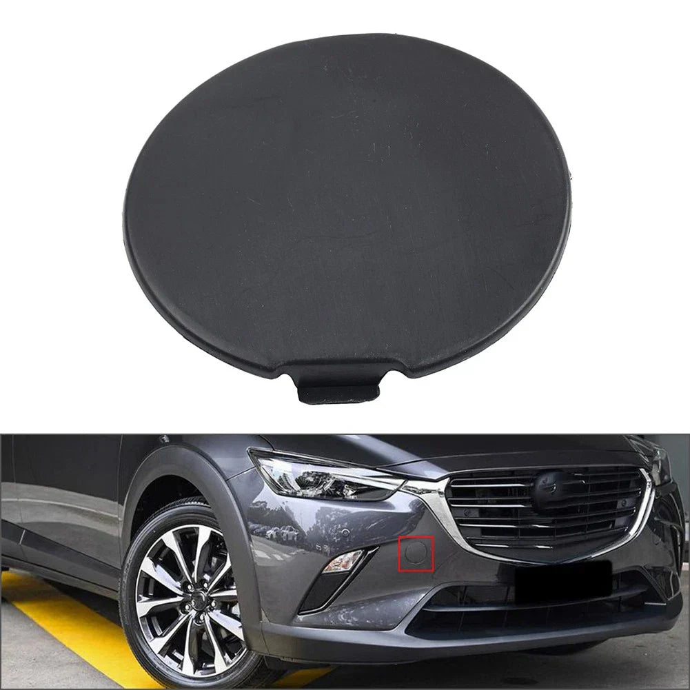 Black Front Bumper Towing Hook Cover Right Side for Mazda CX-3 (2014-2023)