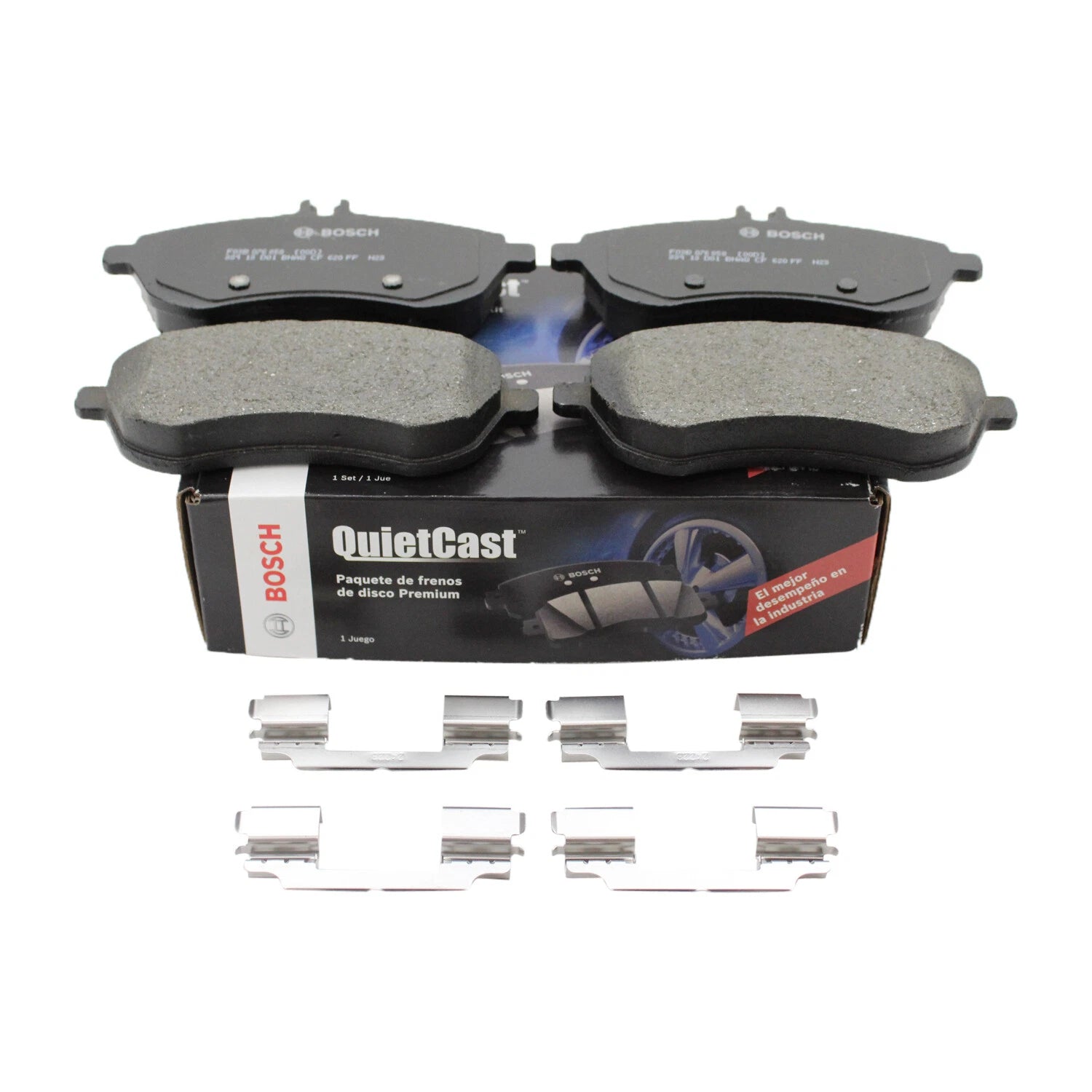 Bosch QuietCast Brake Pads for Mercedes W204 R172 C SLK Class (2007–2015)
