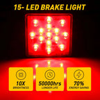 LED Running/Brake/Reverse Tow Hitch Cover Light for Truck Trailer (2")