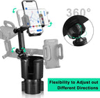 2 in 1 Car Cup Holder Phone Mount for Universal Fit (Adjustable Expander)