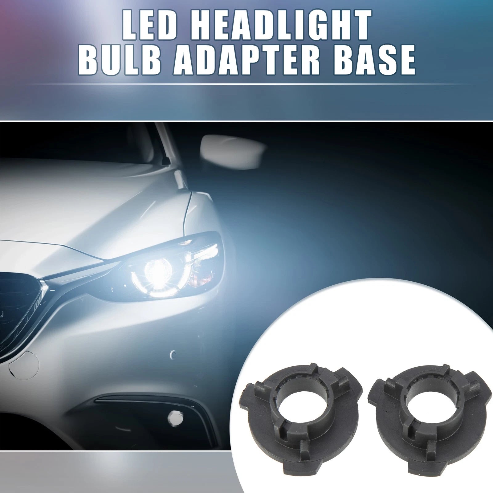 2X H7 LED Headlight Bulb Holder Socket Base for Volkswagen Polo (2010–2023)