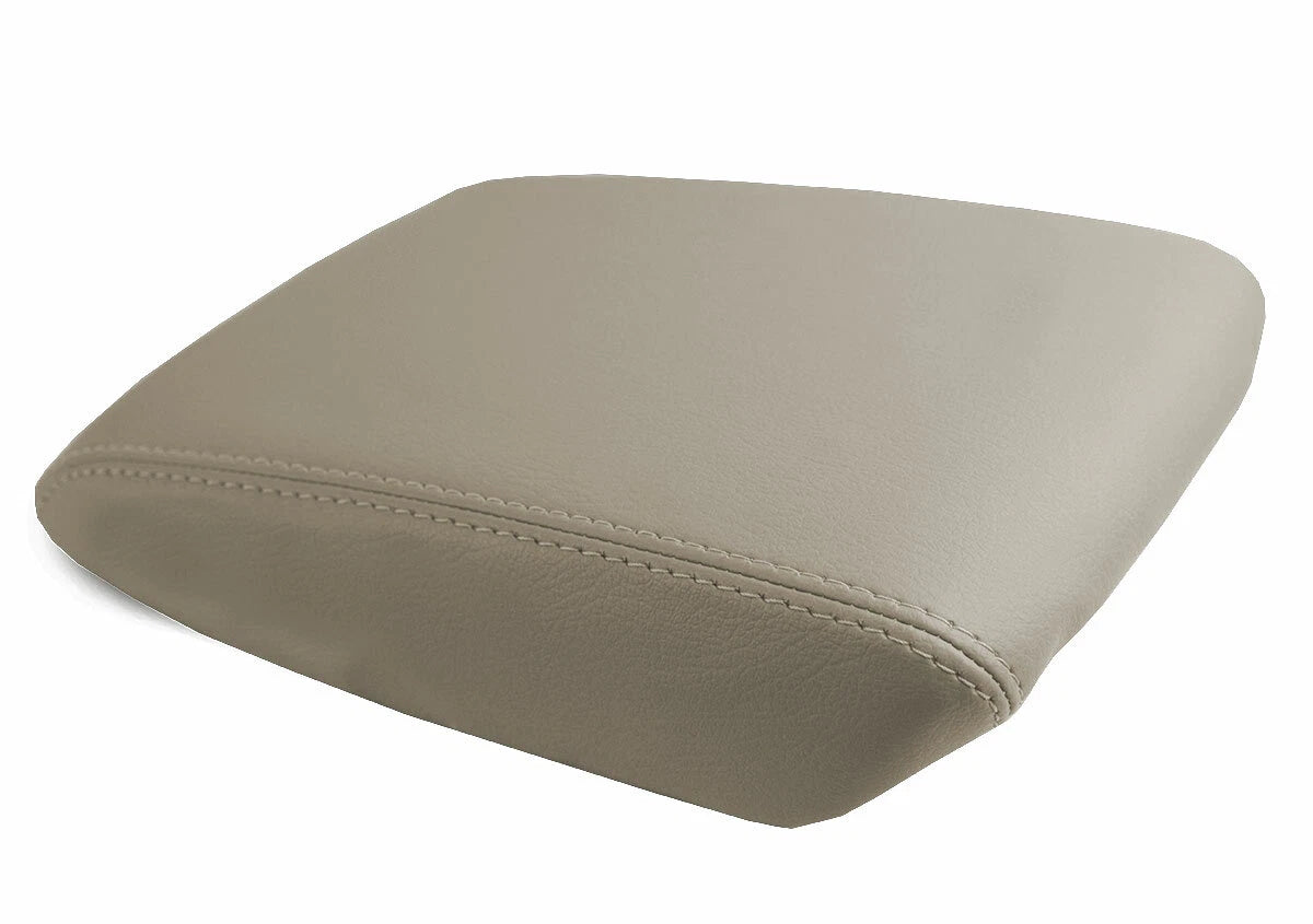 Leather Console Lid Pull Over Armrest Cover for Acura TL (2004–2008) Beige
