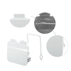 Tow Hook Cover for BMW 7 Sedan F01 F02 (2009–2015) White Gray