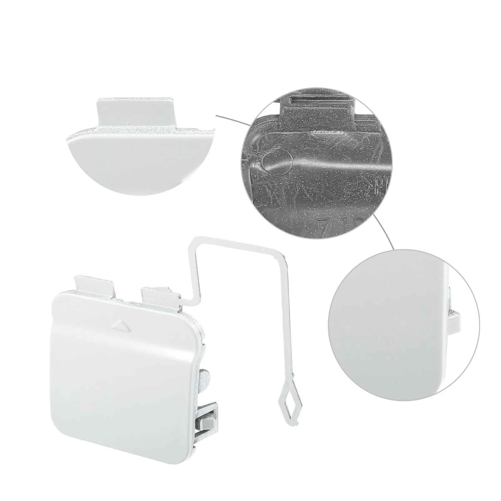 Tow Hook Cover for BMW 7 Sedan F01 F02 (2009–2015) White Gray