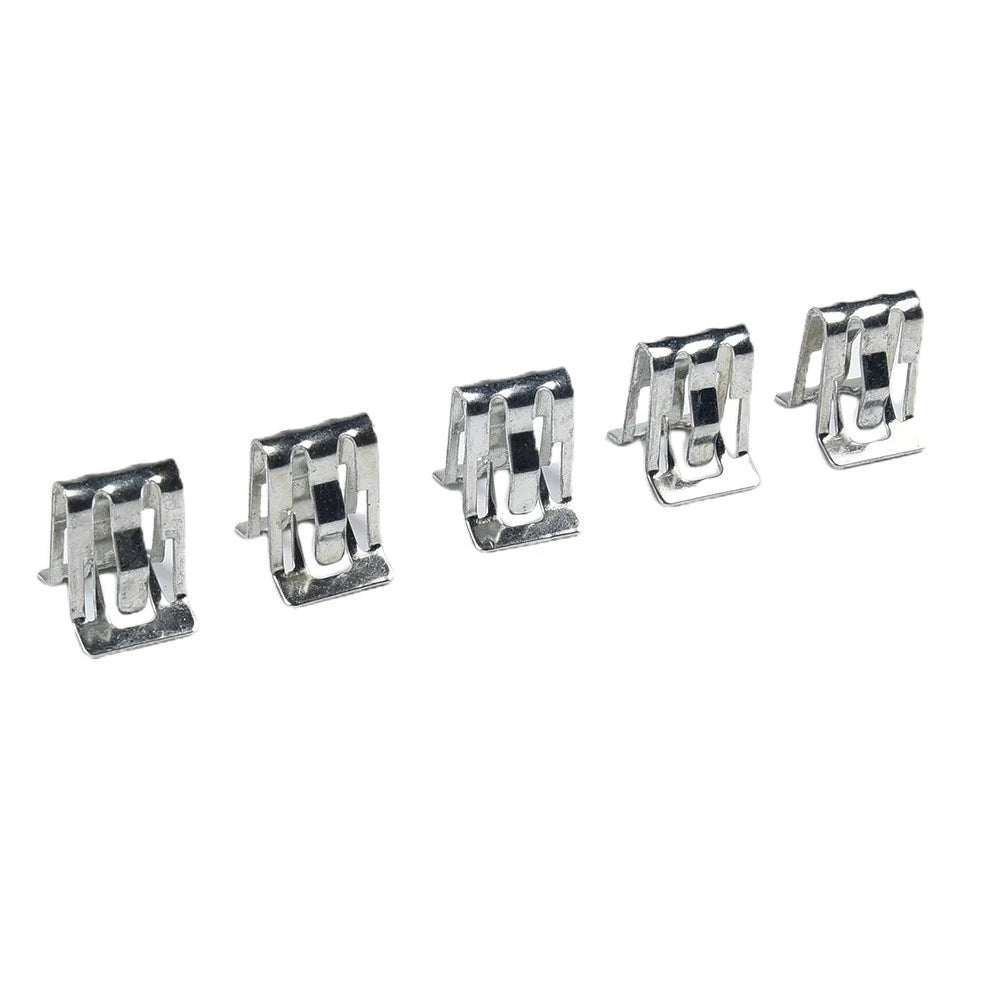 25Pc Set Metal Fastener Clips for Car Retainer Moulding Trim