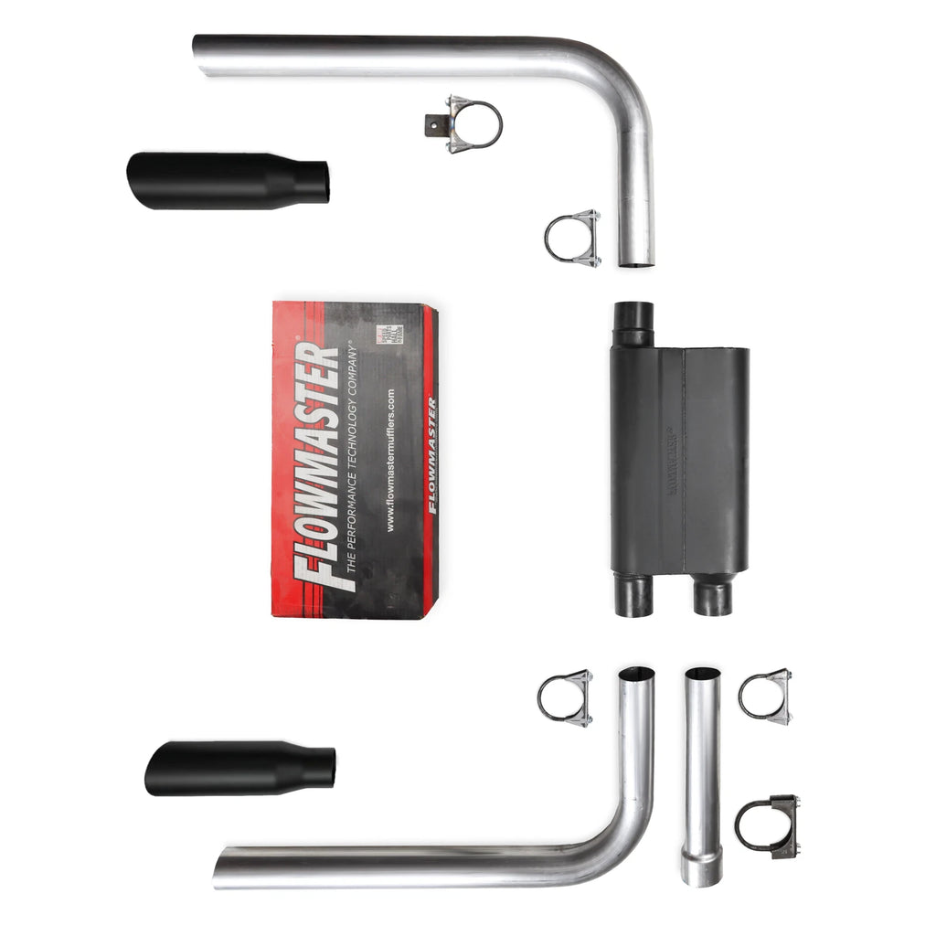 Exhaust System for Camaro Firebird (1982–1992) with Flowmaster Black Tips
