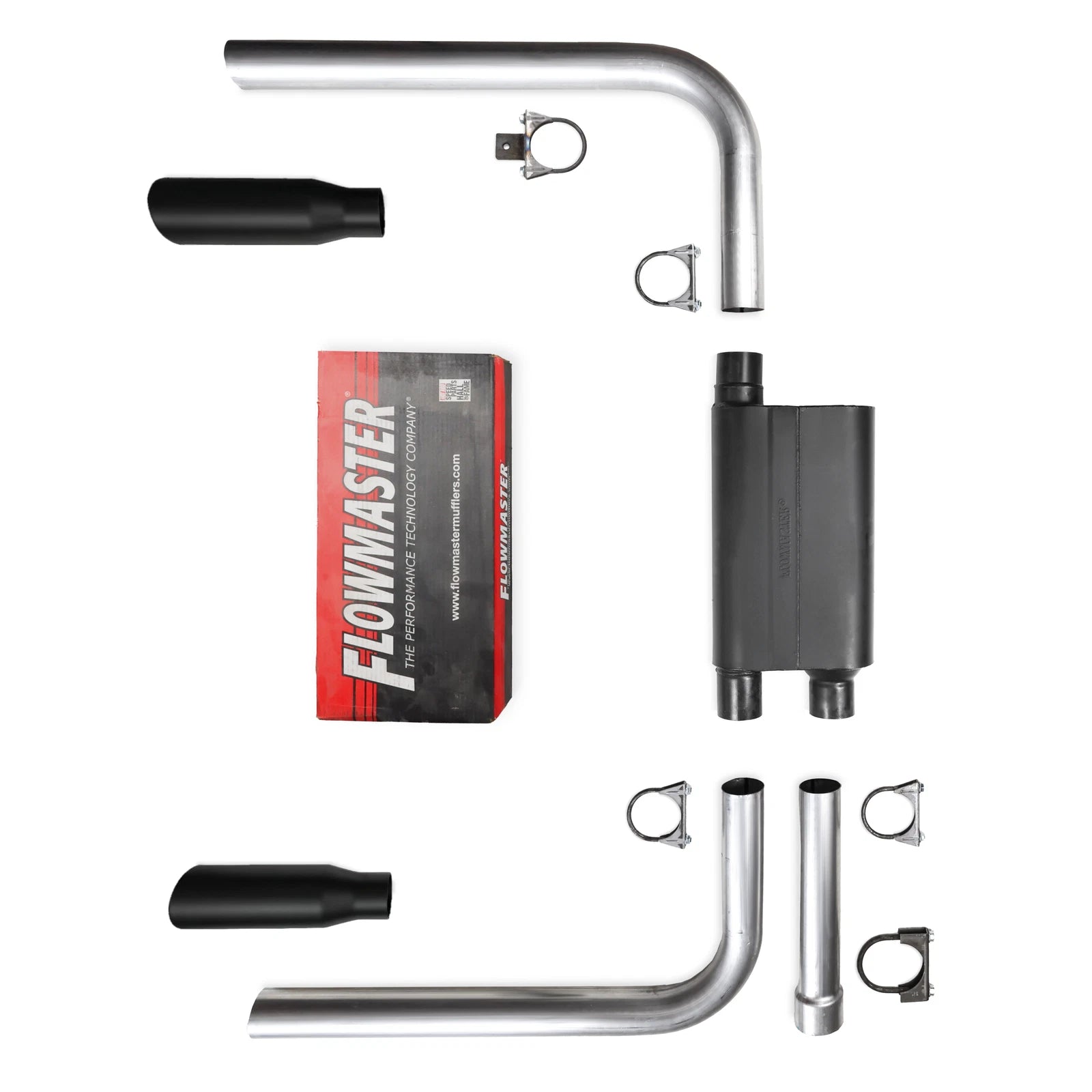 Exhaust System for Camaro Firebird (1982–1992) with Flowmaster Black Tips