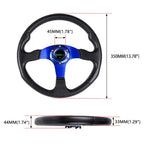 14" Steering Wheel with Quick Release Hub Adapter for Civic Integra