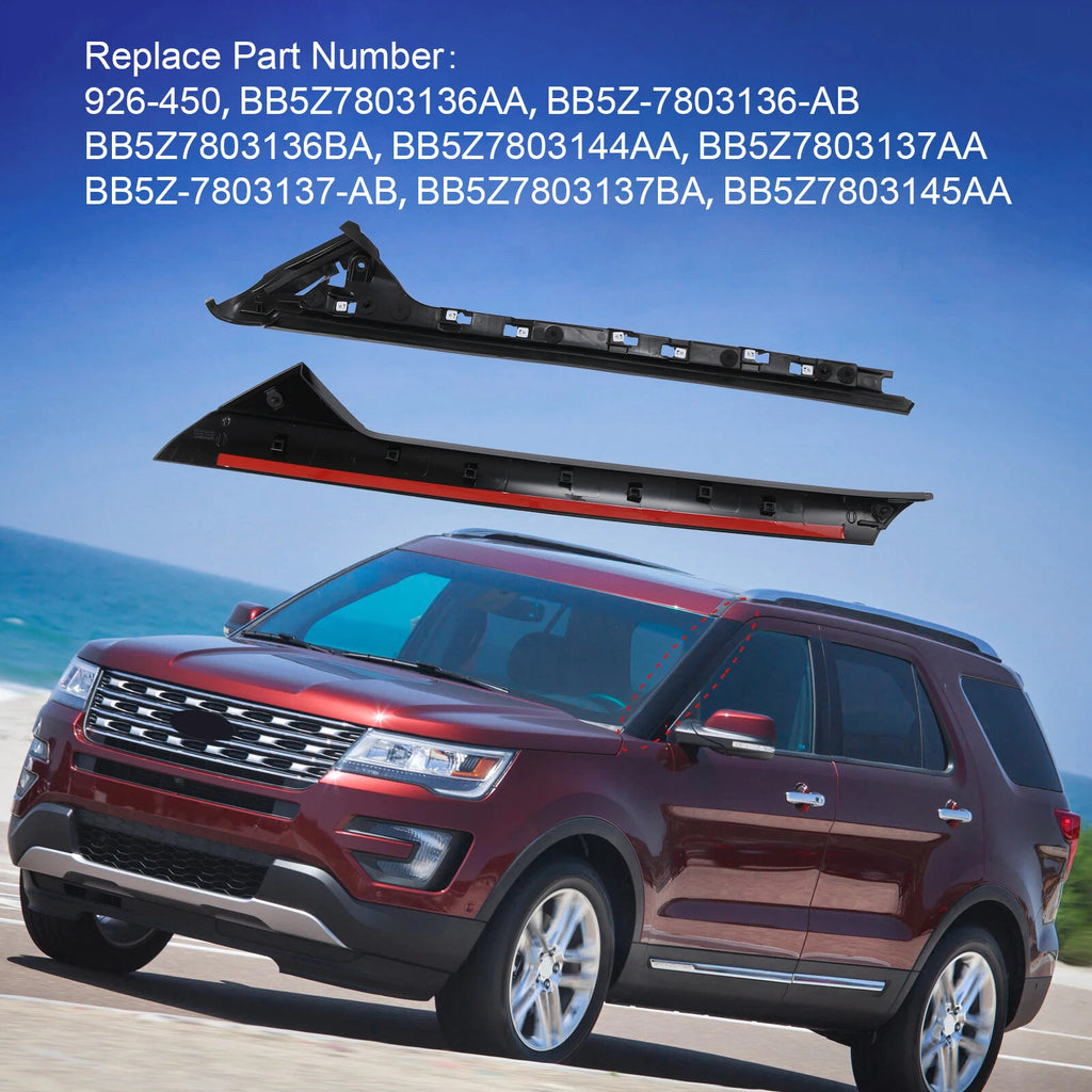 Left Windshield A-Pillar Trim Molding for Ford Explorer (2011-2018)