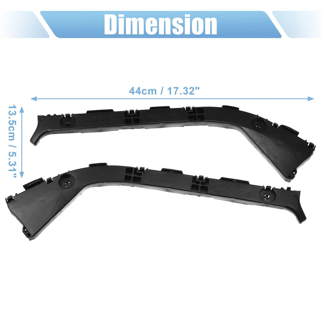 1 Pair Rear Bumper Bracket for Toyota Prius (2001–2009) 52576-47011 Plastic Black