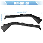 1 Pair Rear Bumper Bracket for Toyota Prius (2001–2009) 52576-47011 Plastic Black