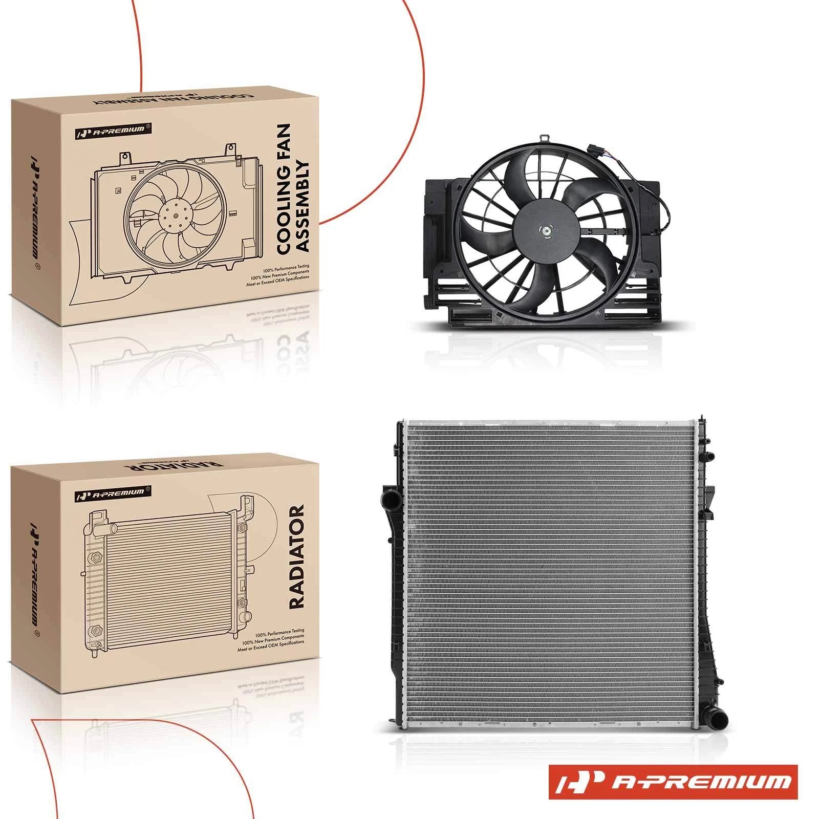 Radiator & Cooling Fan Assembly Kit for BMW X5 (2000–2006)