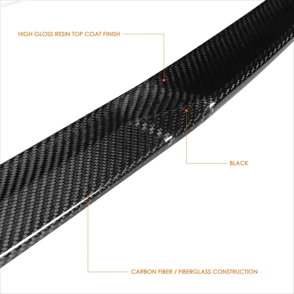Carbon Fiber V-Style Rear Trunk Lid Spoiler for Audi A5 Quattro (2008–2016)