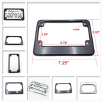 License Plate Frame for Honda Yamaha Kawasaki Suzuki (Universal) 7"x4"
