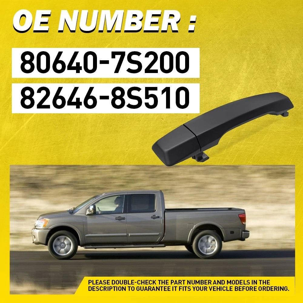 2X Outer Door Handle for Infiniti QX56 (2004–2010) Black