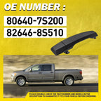 2X Outer Door Handle for Infiniti QX56 (2004–2010) Black