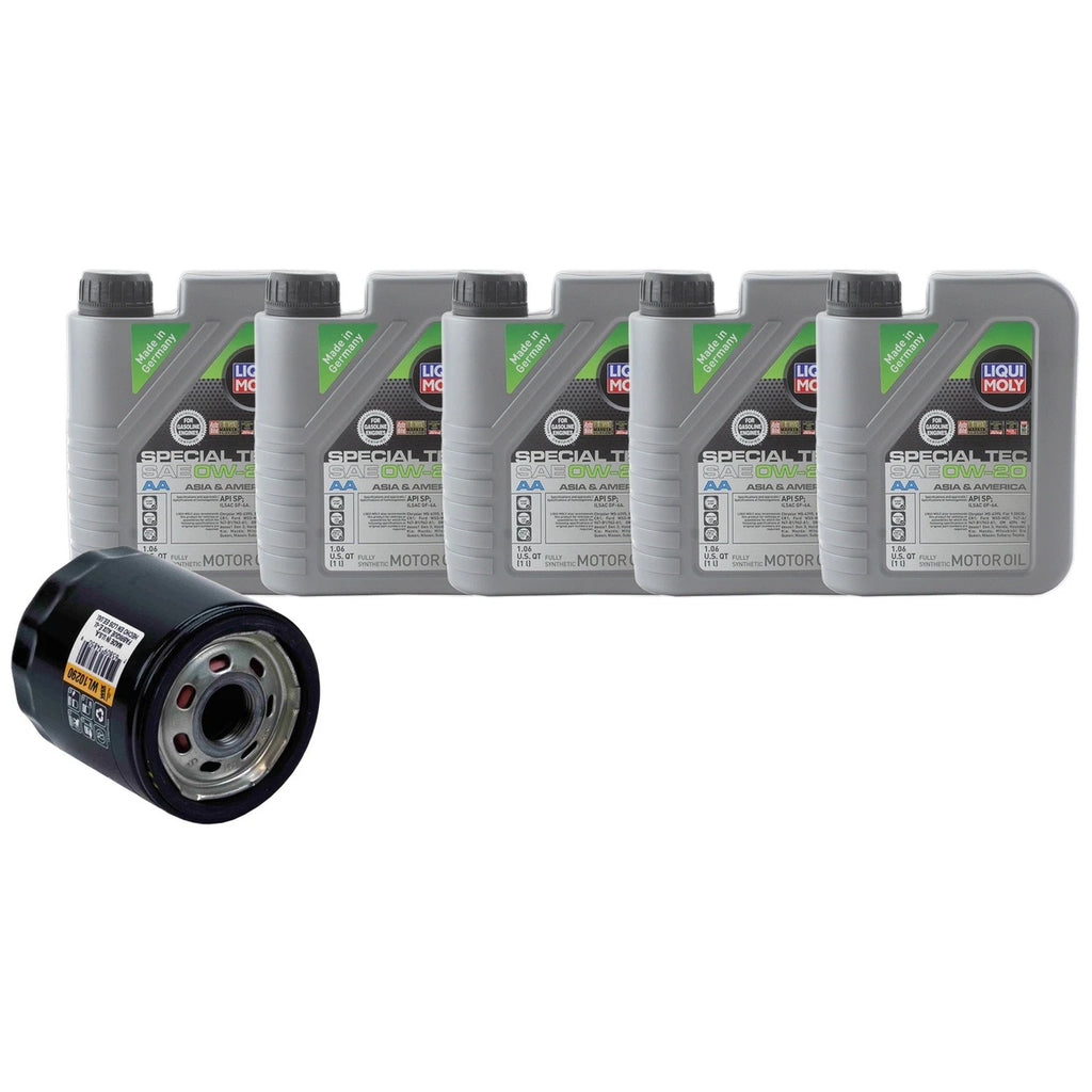 5L Liqui Moly Special Tec AA 0W-20 Engine Oil Change Kit for Impala Malibu (2014–2023)