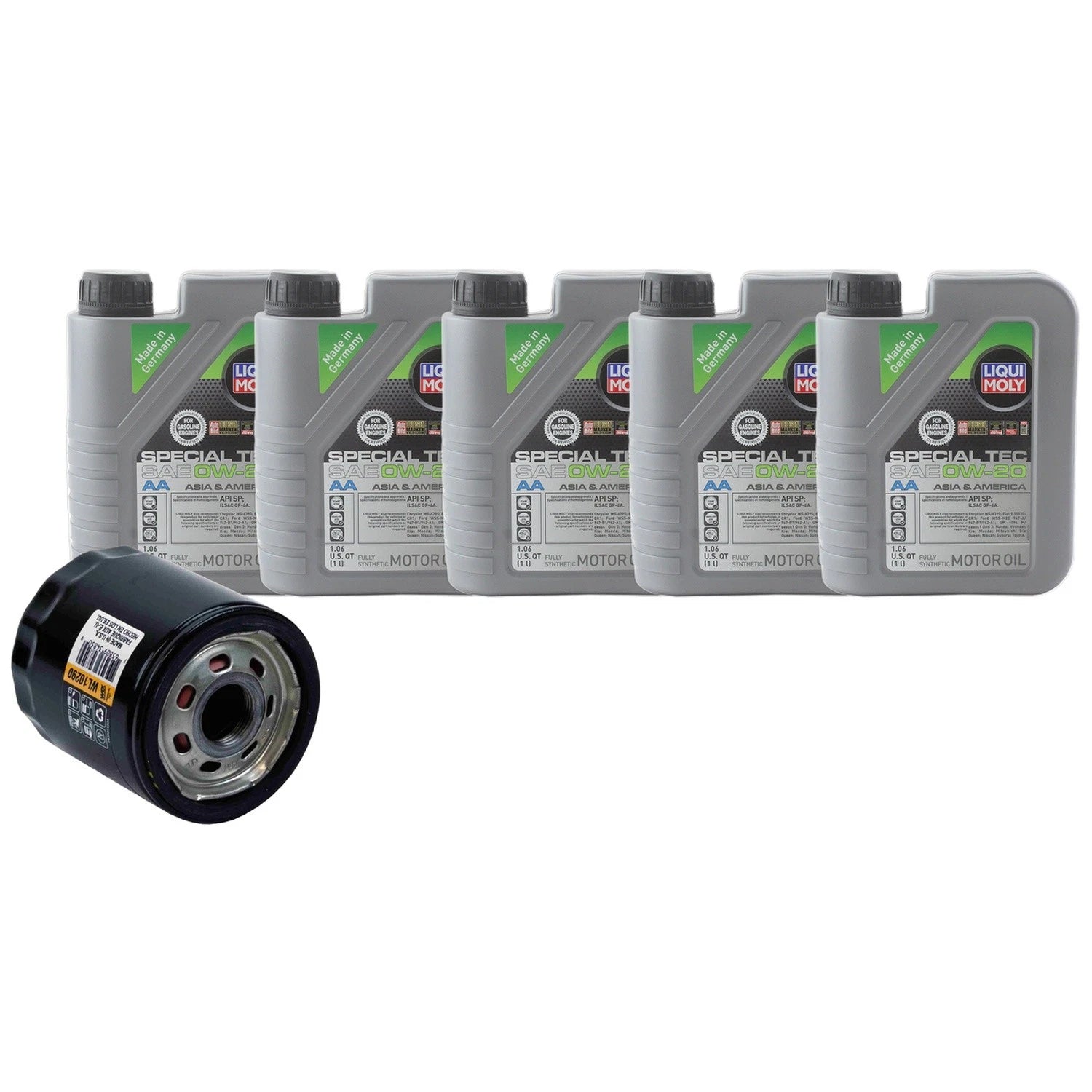 5L Liqui Moly Special Tec AA 0W-20 Engine Oil Change Kit for Impala Malibu (2014–2023)