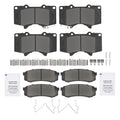 8pcs Ceramic Brake Pads Set for Toyota 4Runner (2003–2024) w/Hardware