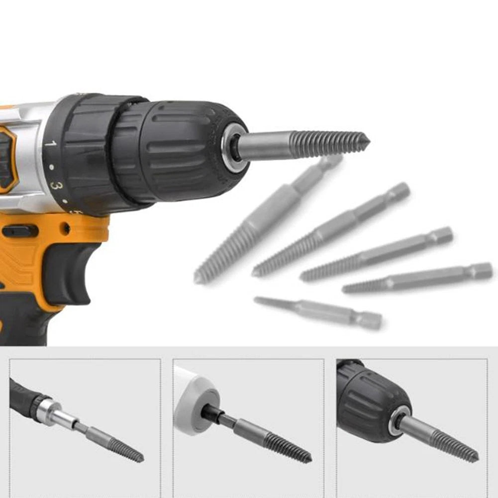 Screw Extractor Kit for Broken or Stripped Screws (2X)