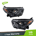 Headlight Assembly Set for Toyota RAV4 (2016–2018) Halogen Left+Right