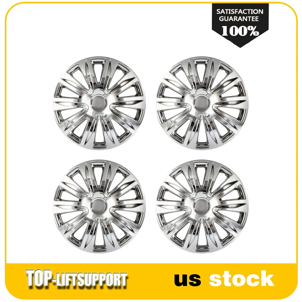 Set of 4 Chrome Wheel Covers for R17 Tire & Rim