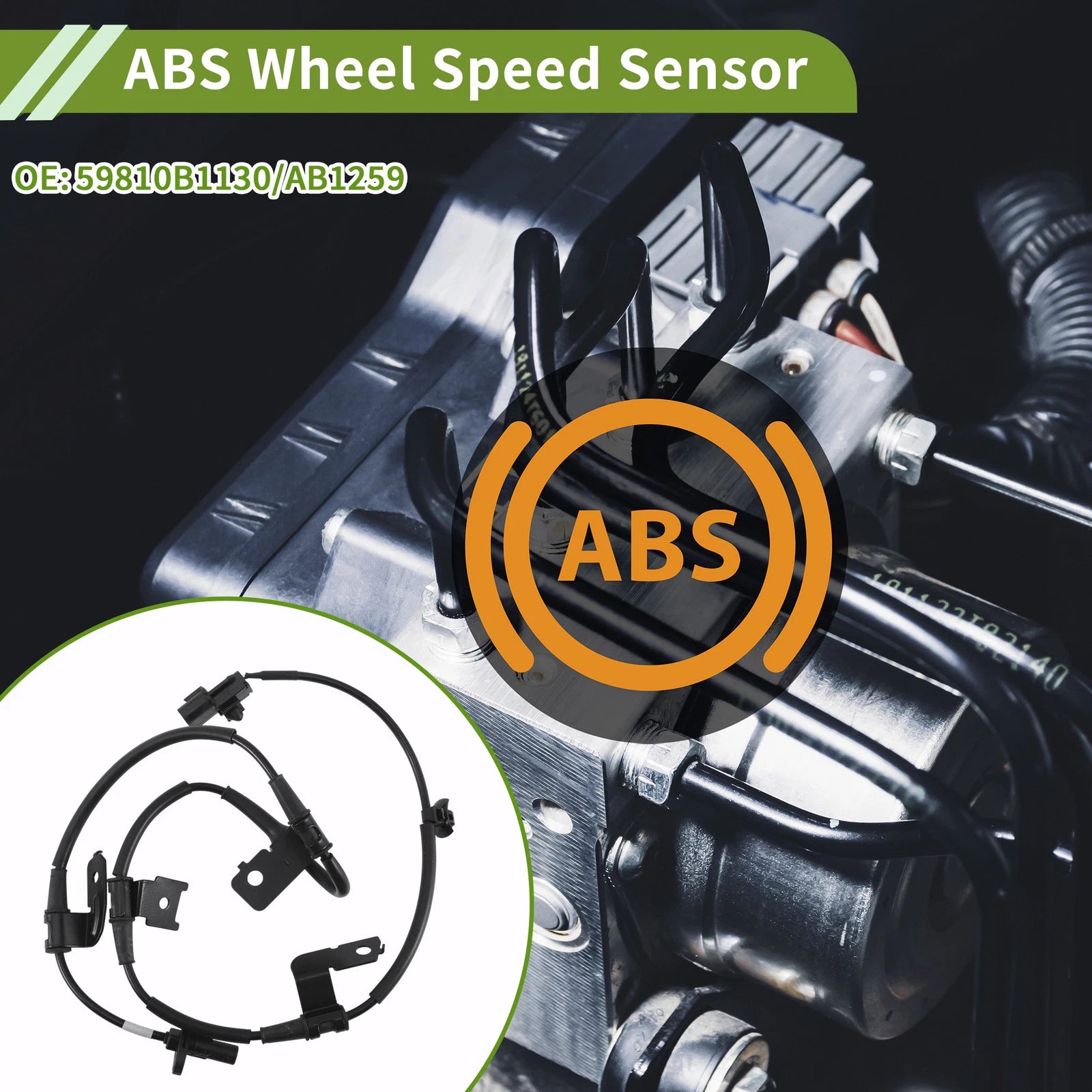 ABS Wheel Speed Sensor No. 59810B1130 for Hyundai Genesis G80 (2015–2020)