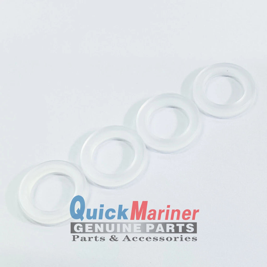 Set of 4 Gearcase Lower Unit Drain Screw Gaskets for Evinrude Johnson (311598)