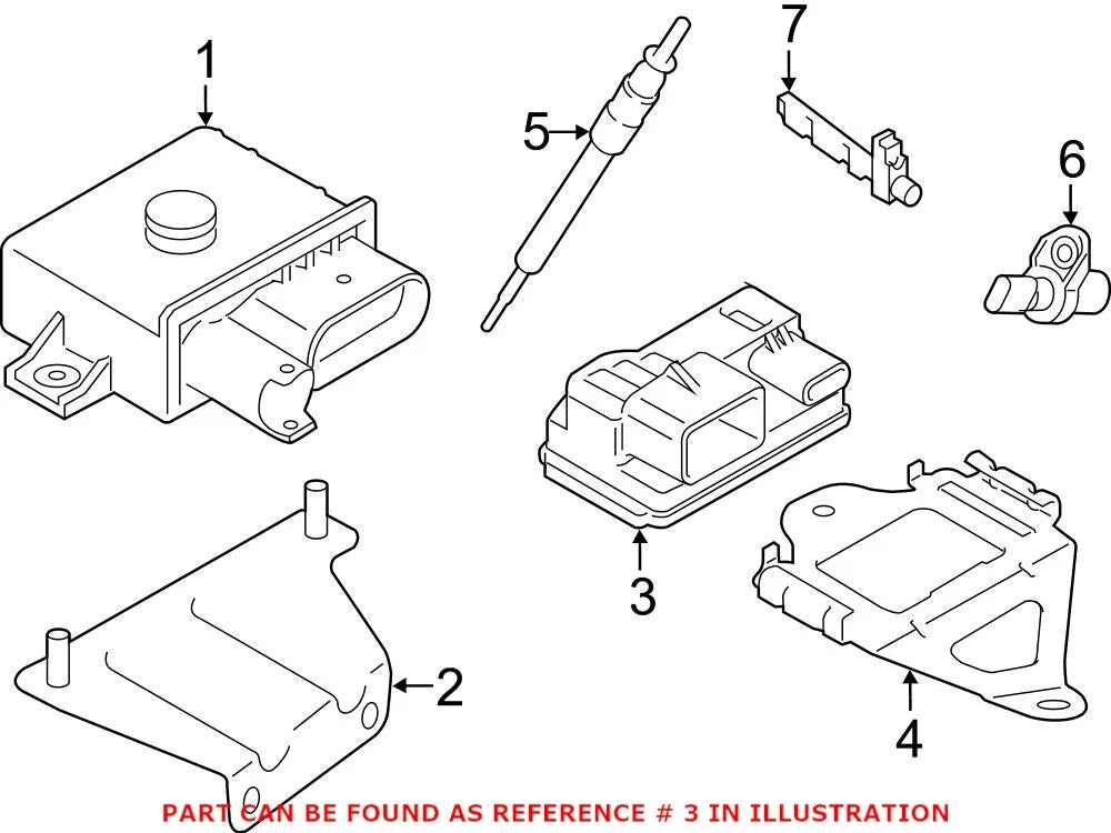 Genuine OEM Diesel Glow Plug Controller for BMW (2000–2006) 12218519472