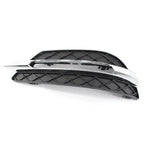 Left Front Bumper Fog Light Grille Cover for Benz C-Class (2011-2014)