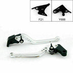Long Brake Clutch Levers for Yamaha YZF 1000 R1 (1999–2001) Silver T9