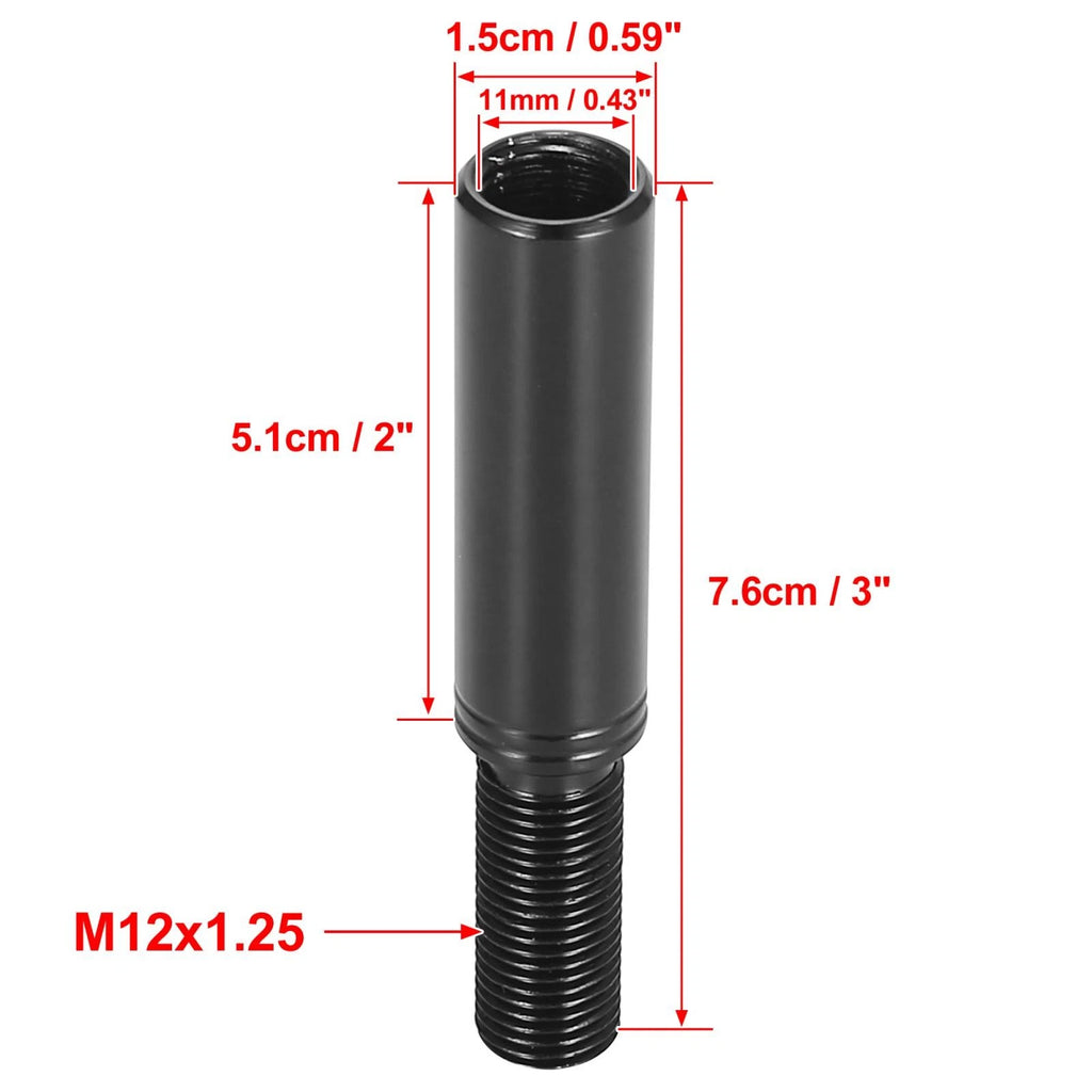 2" M12X1.25 Aluminum Gear Shift Knob Extender for Subaru WRX 
