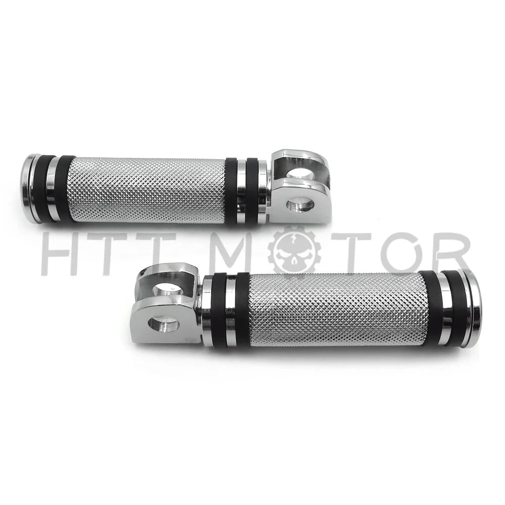 Diamond Chrome Footpegs Footrest for Kawasaki Vulcan 900, Suzuki Marauder (1)