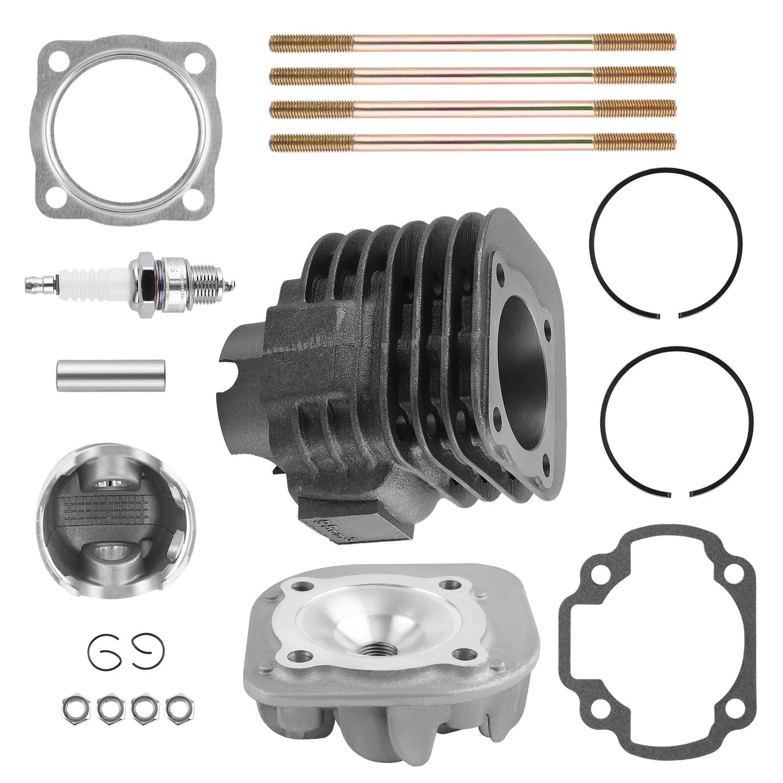 Cylinder Head Piston Gasket Top End Kit for Polaris Scrambler 90 (2001–2003)