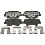 Set of 4 Brake Pads for Kia Optima Rear FWD (2011–2013)