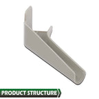 Set of 4 Tan RV Rain Gutter Spouts for Left & Right Sides
