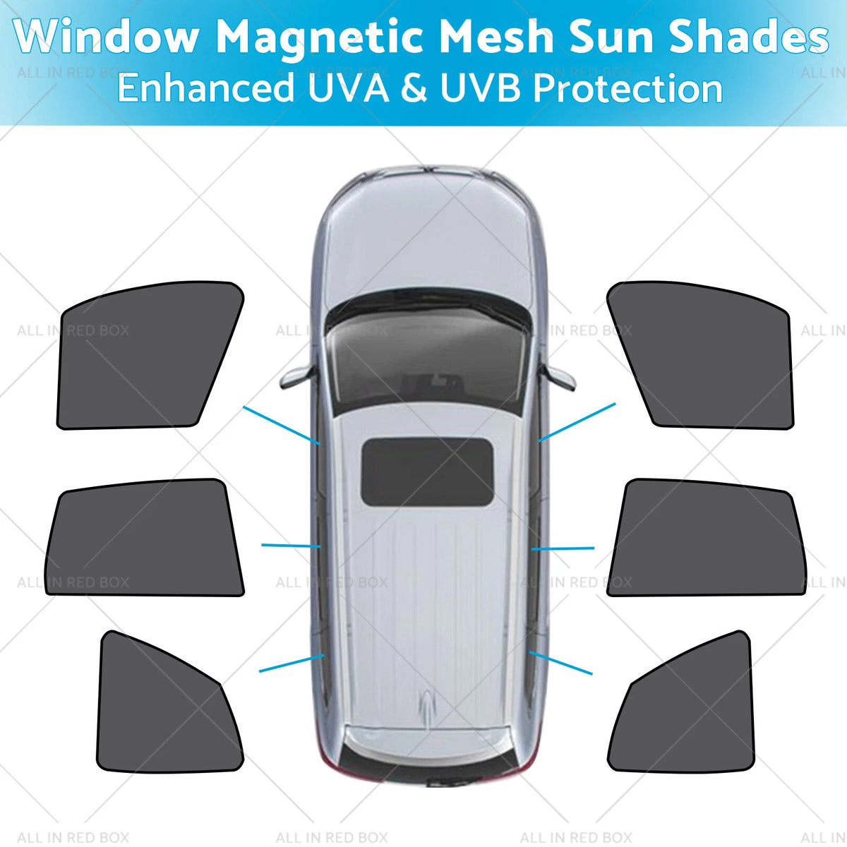 Magnetic Mesh Sun Blind Shades for BMW iX3 (2023–2024)