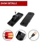 Smoked Lens Red LED Rear Side Marker Lights for Ford Bronco (1970–1977)