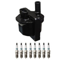 Denso Ignition Coil & 8 Iridium Spark Plugs Kit for C1500 Suburban Tahoe Yukon (1992–1999)
