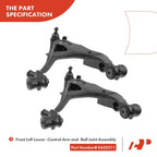 6x Front Control Arm with Ball Joint for Ford F-150 F-250 (1997–2003)