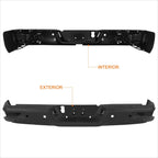 Rear Step Bumper for Dodge RAM 1500 (2009–2023) - Black, W Sensor Holes
