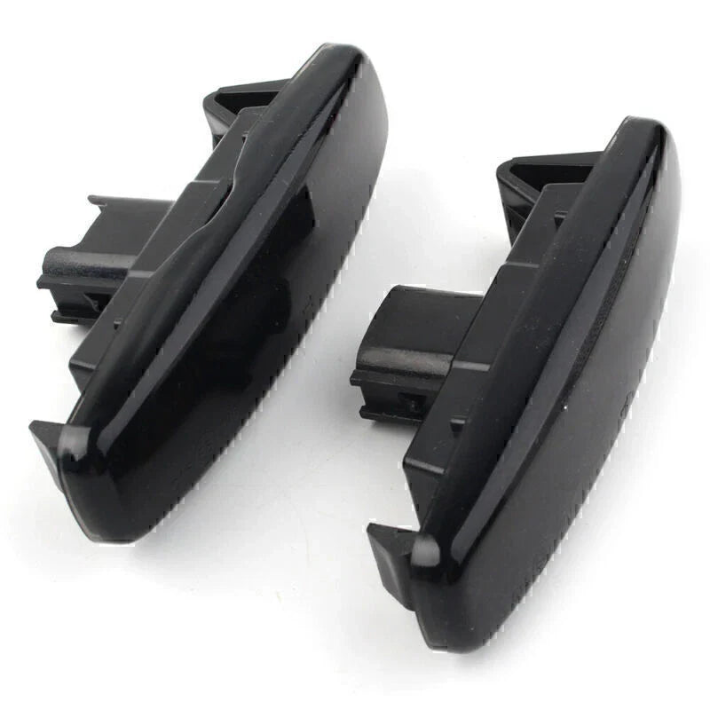 Black LED Sequential Side Marker Lights for Infiniti EX25 M35 Q60 Q70 QX50 (2008-2020)