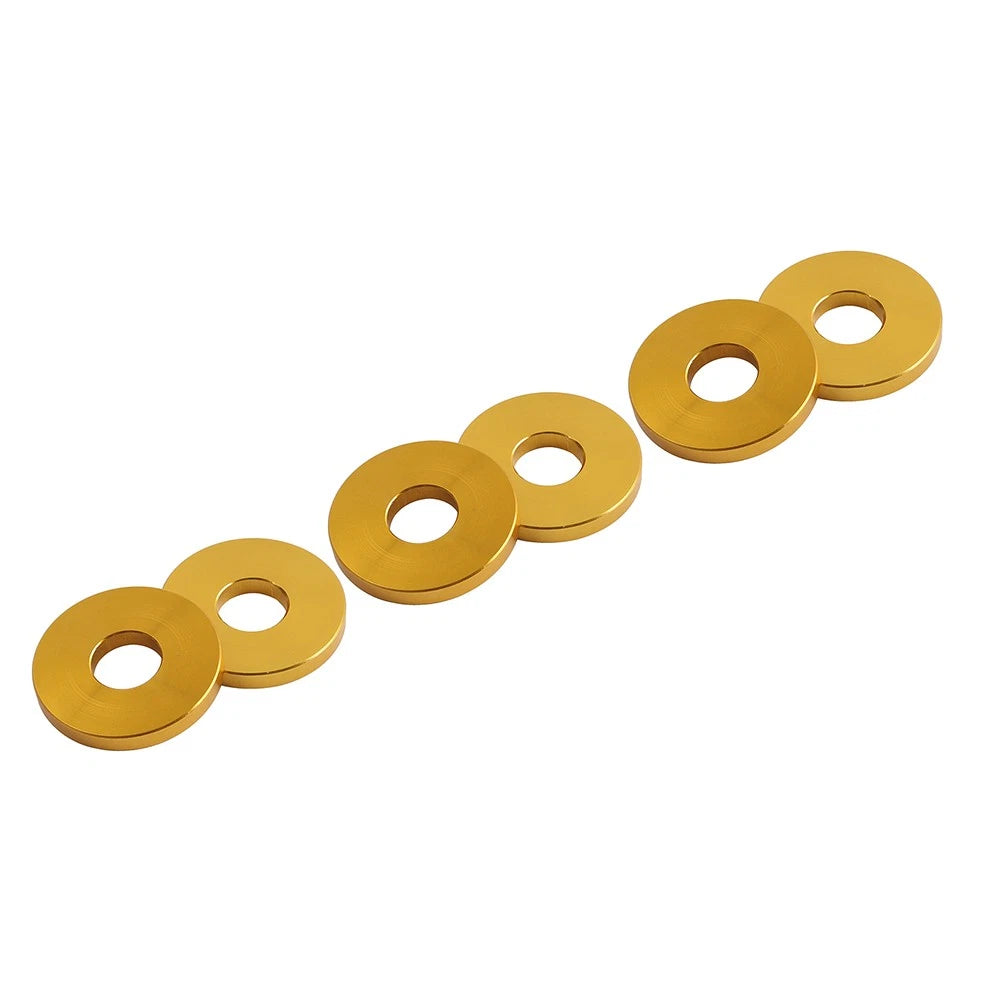6X Gold Saddlebag Crash Bar Decorative Spacer Ring for Harley Softail (2018–2023)