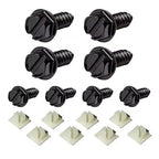 License Plate Screws & Tag Mounting Hardware Clips for Car Truck